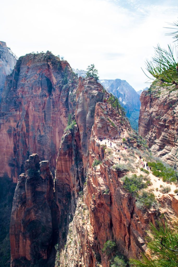 Backpacking the Zion Traverse West Rim Angels Landing March 2017