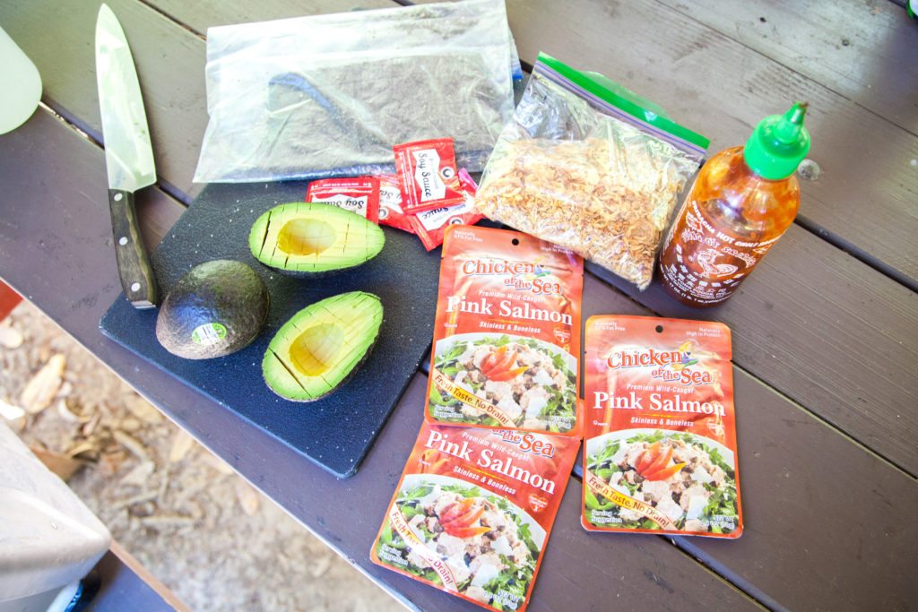 Salmon Rice Bowl Camp Backpacking Recipe