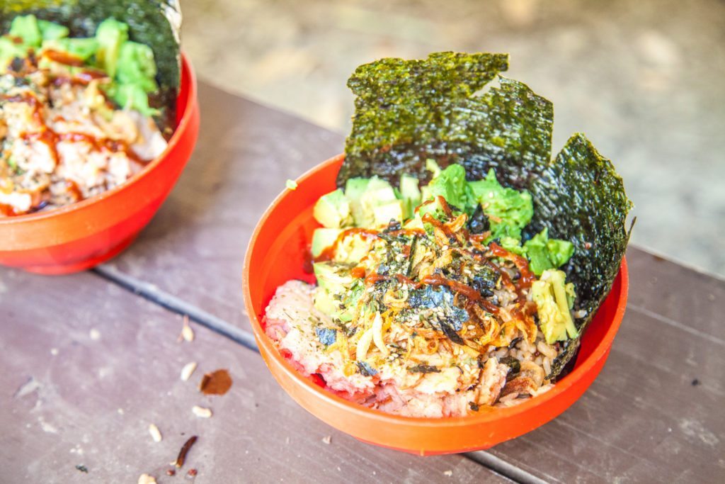 Salmon Rice Bowl Camp Backpacking Recipe