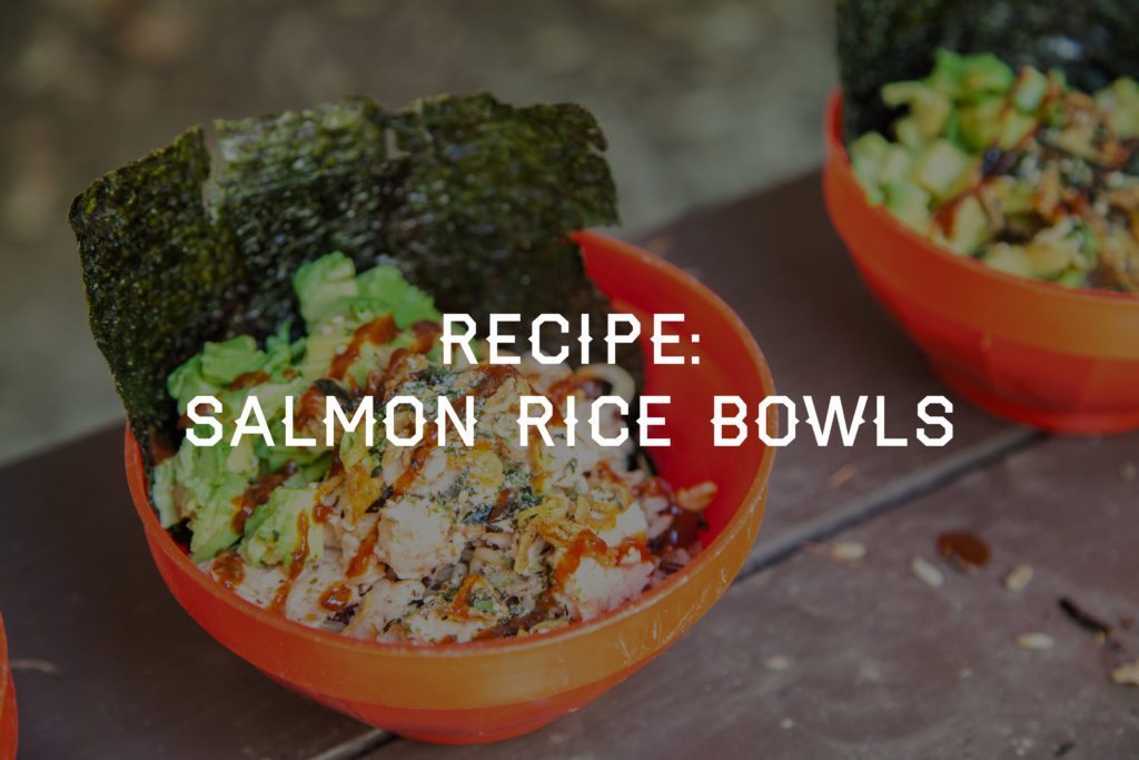 Salmon Rice Bowl Backpacking Camp Recipe